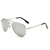 Pilot Style Driving Polarized Sunglasses With Reflective Color Mirror Lens Metal Frame Aviator Sunglasses for Men and Women