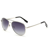 Pilot Style Driving Polarized Sunglasses With Reflective Color Mirror Lens Metal Frame Aviator Sunglasses for Men and Women