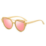 Women Bamboo Wood Polarized Sunglasses for Men with UV400 Glasses