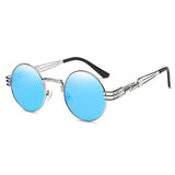 John Lennon Round Sunglasses Steampunk Metal Frame