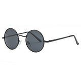 Polarized Sunglasses Small Round Lens Metal Frame Retro Unisex Glasses AE0518