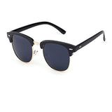 Classic Half Frame Polarized Semi-Rimless Rimmed Sunglasses polarizd sunglasses for women and men g15 glass lens