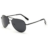 Pilot Style Driving Polarized Sunglasses With Reflective Color Mirror Lens Metal Frame Aviator Sunglasses for Men and Women