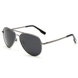 Pilot Style Driving Polarized Sunglasses With Reflective Color Mirror Lens Metal Frame Aviator Sunglasses for Men and Women