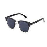 Classic Half Frame Polarized Semi-Rimless Rimmed Sunglasses polarizd sunglasses for women and men g15 glass lens