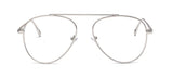 Classic Metal Aviator Clear Lens Glasses Frame Eyewear