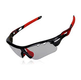 Photochromic Sunglasses, Outdoor Sports Sunglasses with Silicone Strap UV Protection Glasses for Men Women Cycling Fishing Running Golf