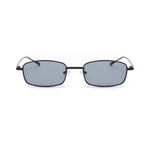 /Unisex Small Rectangle Red lens Yellow Metal Frame Clear Lens Sun Glasses