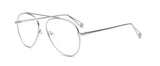 Classic Metal Aviator Clear Lens Glasses Frame Eyewear