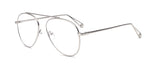 Classic Metal Aviator Clear Lens Glasses Frame Eyewear