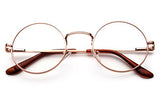 John Lennon Glasses Hippy 60's Vintage Retro Round Sunglasses & Clear Lens