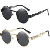 John Lennon Round Sunglasses Steampunk Metal Frame