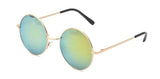 Classic Round Circle Mirrored Lens Thin Frame John Lennon Sunglasses Eyewear