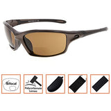 Bifocal Sports Sunglasses TR90 Frame Baseball Running Fishing Outdoor Readers