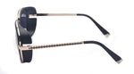 Unisex Cover Side Shield Square Sunglasses