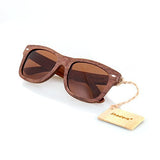 Walnut Wood Wooden Polarized Sunglasses Natural Floating Light Frames W/Pouch