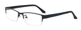 Classic Semi-rimless Clear Lens Business Prescription Frame Glasses