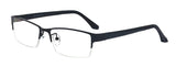 Classic Semi-rimless Clear Lens Business Prescription Frame Glasses