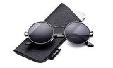 John Lennon Glasses Hippy 60's Vintage Retro Round Sunglasses & Clear Lens