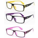 Newbee Fashion - Kayden Retro Unisex Plastic Fashion Clear Lens Glasses