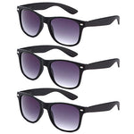 80's Classic Blue Brothers Horn Rimmed Style Vintage Retro Wayfarer Sunglasses