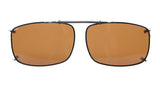 2 1/4x1 1/2 Large Clip On Sunglasses Polarized