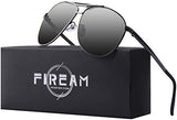 Mens Womens Polarized Sunglasses 100% UV400 Protection Aviator Black Sun Glasses