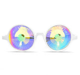 Kaleidoscope Rave Glasses - Rainbow Wormhole Prism Diffraction Eyeglasses Rabbit Hole Festival Portal