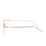Classic Vintage Memory Metal Aviator Clear Lens Glasses Non-Prescription