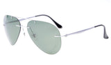 Rimless Titanium Frame Polarized Sunglasses