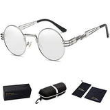 John Lennon Round Sunglasses Steampunk Metal Frame