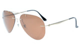 Rimless Titanium Frame Polarized Sunglasses