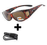 Fit Over Sunglasses Polarized Sunglasses to Wear Over Glasses plus car holder clip
