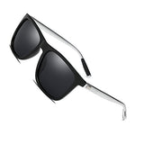 Mens Womens Polarized Sunglasses 100% UV400 Protection Aviator Black Sun Glasses