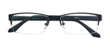 Classic Semi-rimless Clear Lens Business Prescription Frame Glasses