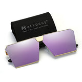 Sunglasses For Men Square Oversized Metal Frame Brand Designer AE0436