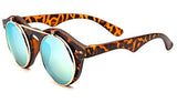 Classic Small Retro Steampunk Circle Flip Up Glasses/Sunglasses Cool Retro New Model
