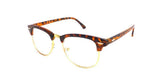Men and Women Classic Designer Wayfarer Metal Reading Glasses NOT Bifocals - Top Quality - Includes Soft Pouch
