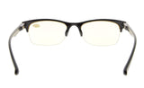 UV Protection,Anti Blue Rays,Reduce Eyestrain,Half-Rim Computer Reading Glasses
