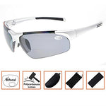 Bifocal Sunglasses with Wrap-Around Sport Design Half Frame Outdoor readingglasses