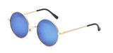 Classic Round Circle Mirrored Lens Thin Frame John Lennon Sunglasses Eyewear