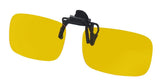 Night Vision Polarized Clip-on Flip up Metal Clip Sunglasses Driving Fishing