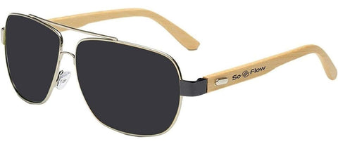 Aviator Wood Sunglasses Mirrored For Men Women Wooden Lightweight Bamboo Frame