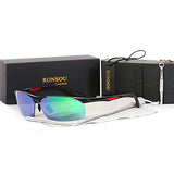 Men's Sport Aluminium-Magnesium Polarized Sunglasses For Driving Cycling Fishing Golf Glasses