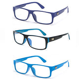 Newbee Fashion - Kayden Retro Unisex Plastic Fashion Clear Lens Glasses