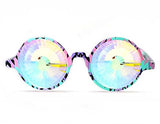 Kaleidoscope Rave Glasses - Rainbow Wormhole Prism Diffraction Eyeglasses Rabbit Hole Festival Portal