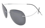 Rimless Titanium Frame Polarized Sunglasses