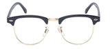 Classic Horn Rimmed Half Frame Clear Lens Sunglasses