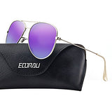Mirrored Aviator Polarized Sunglasses for Mens & Womens UV-400