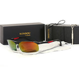 Men's Sport Aluminium-Magnesium Polarized Sunglasses For Driving Cycling Fishing Golf Glasses